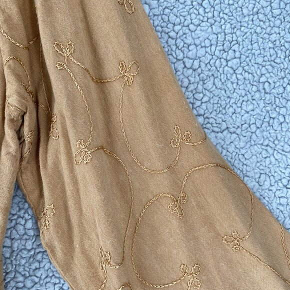 Vintage Sud Express Blouse Womens Size Large Button Up  Embroidered Relaxed Fit - Picture 11 of 11